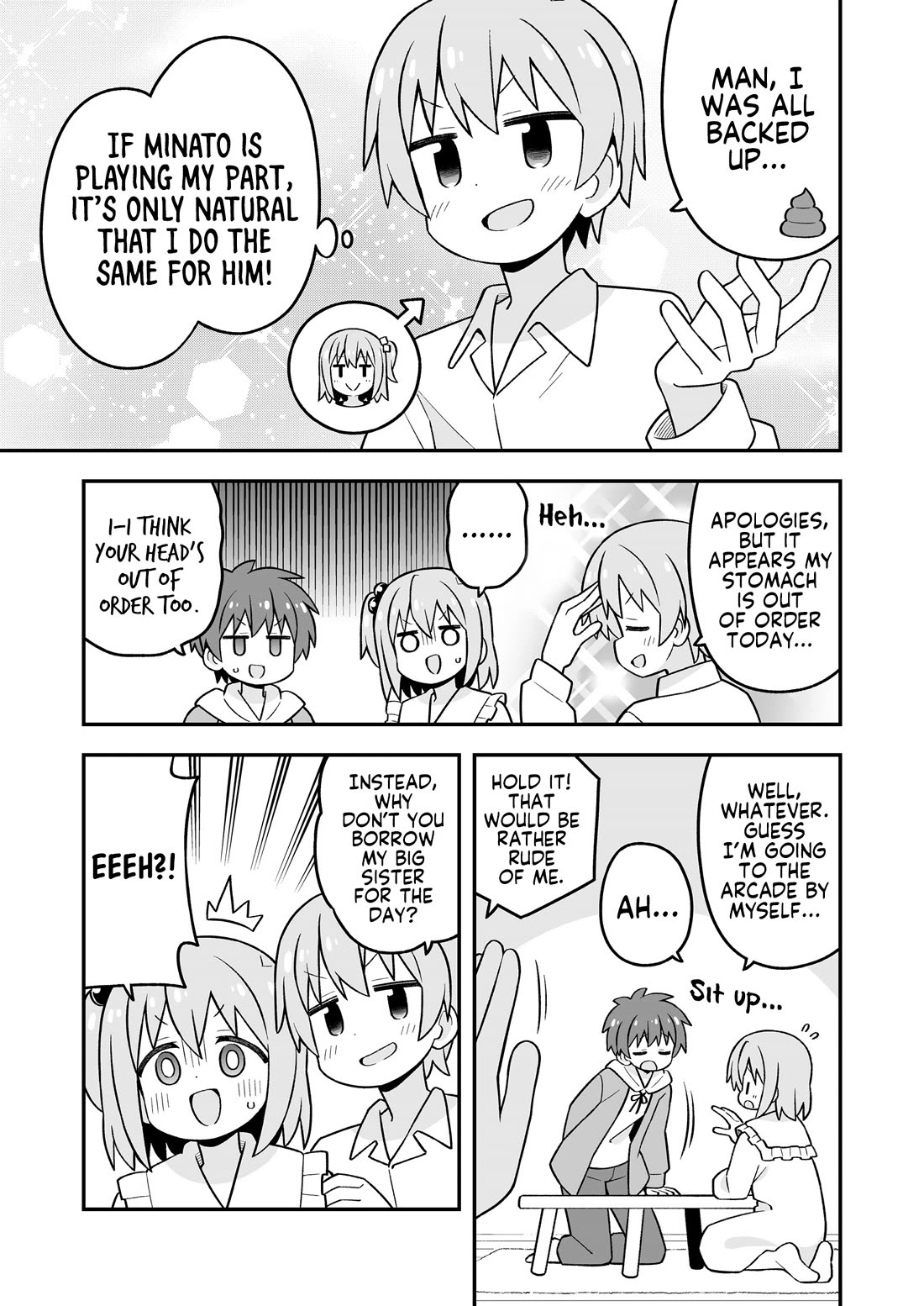 Onii-chan is done for Chapter 107.9 page 10 - Chapter 107.9: Minato-kun is Done For? 3