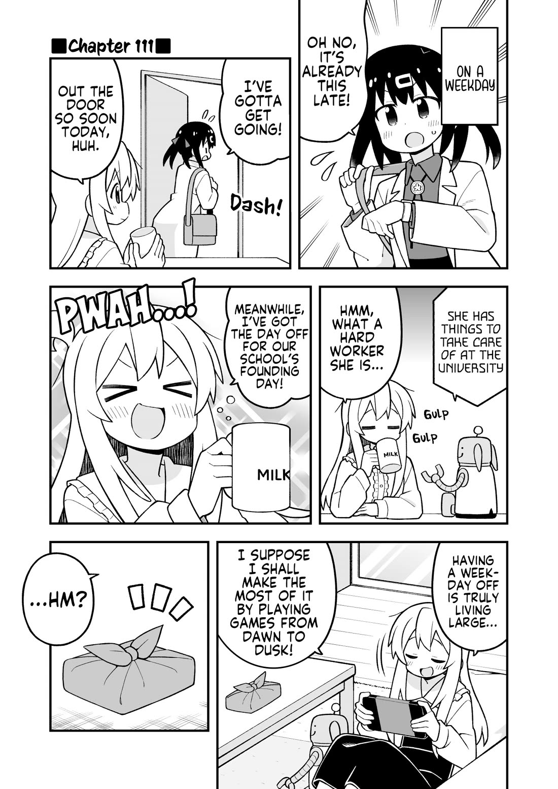 Onii-chan is done for Chapter 111 page 1 - Chapter 111: Mahiro and the Fun-filled Lion's Den