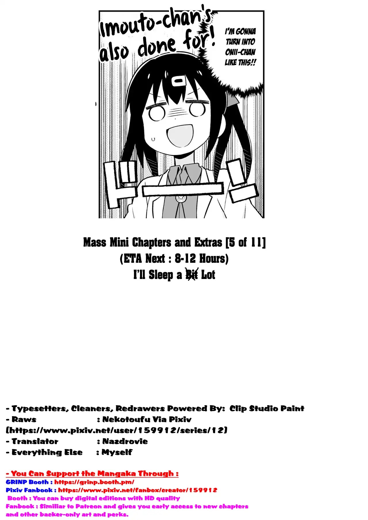 Onii-chan is done for Chapter 15.5 page 5 - Chapter 15.5: Siblings and Kotatsu