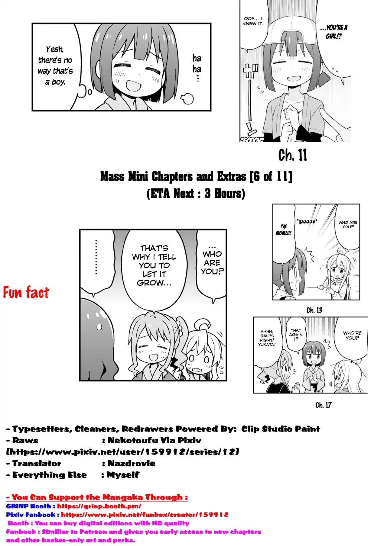 Onii-chan is done for Chapter 18.5 page 5 - Chapter 18.5: Part 1: Mahiro and a "Comrade's" Return & Part 2: Mahiro and Perms