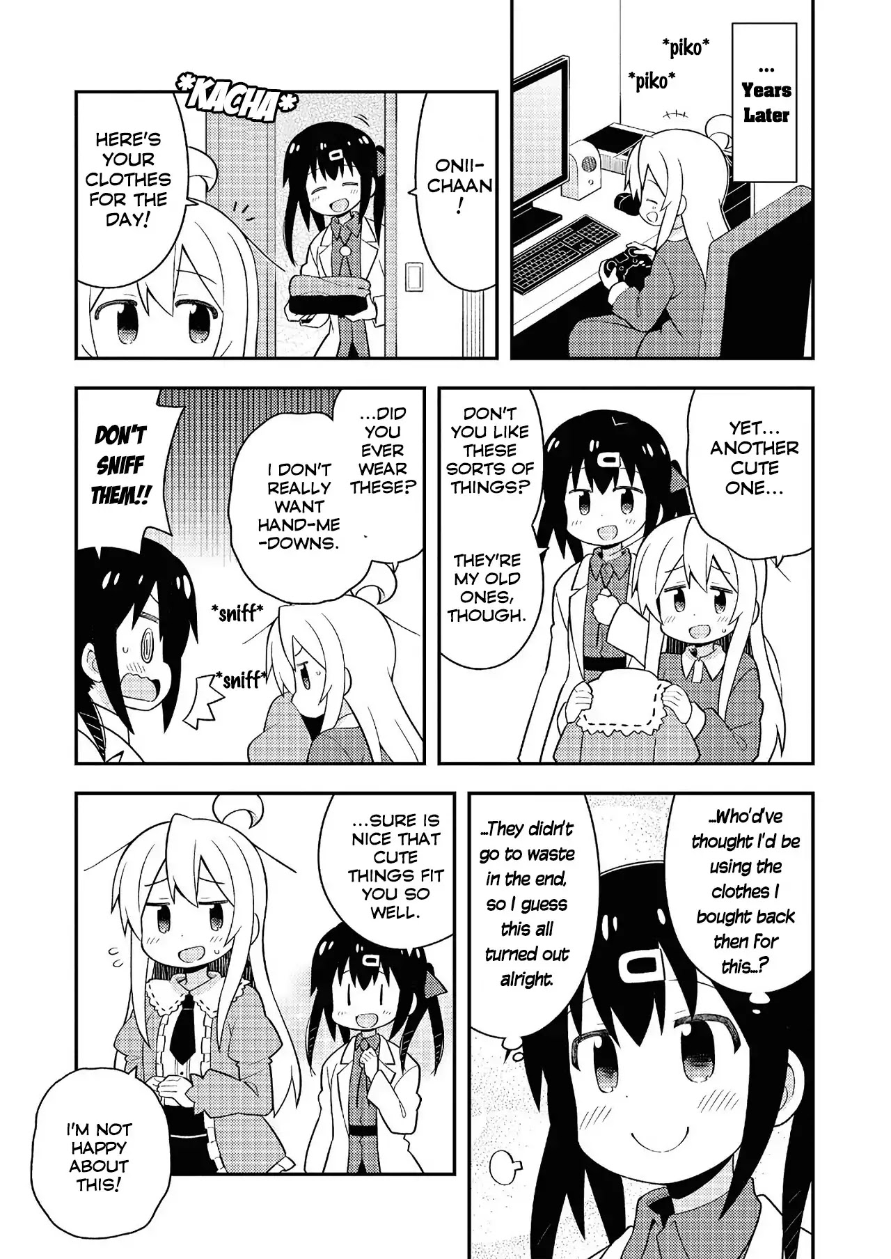 Onii-chan is done for Chapter 20.5 page 6 - Chapter 20.5: Mihari and Dresses + Mihari (afterwards) and Dresses