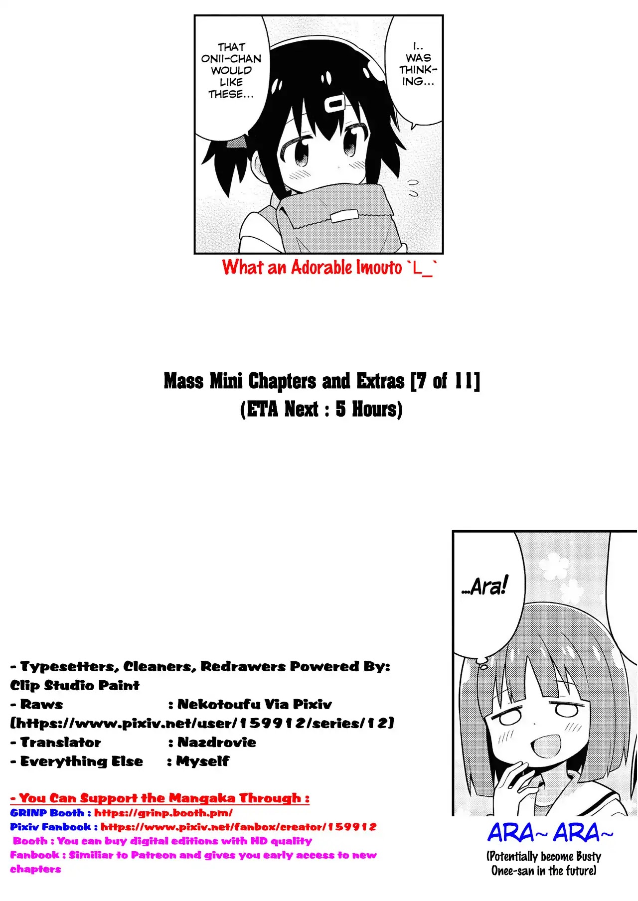 Onii-chan is done for Chapter 20.5 page 9 - Chapter 20.5: Mihari and Dresses + Mihari (afterwards) and Dresses
