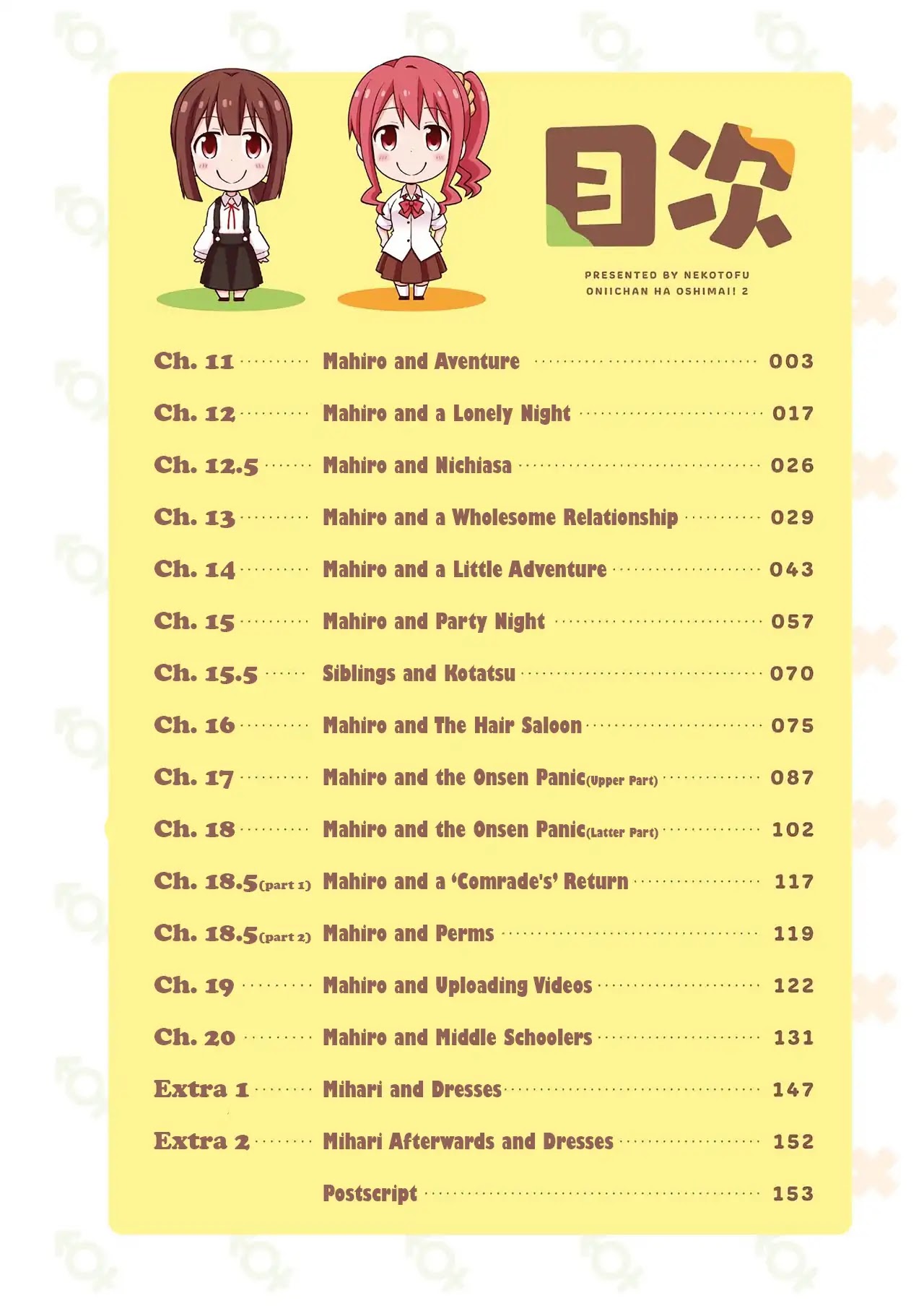 Onii-chan is done for Chapter 20.9 page 3 - Chapter 20.9: Mini Extras