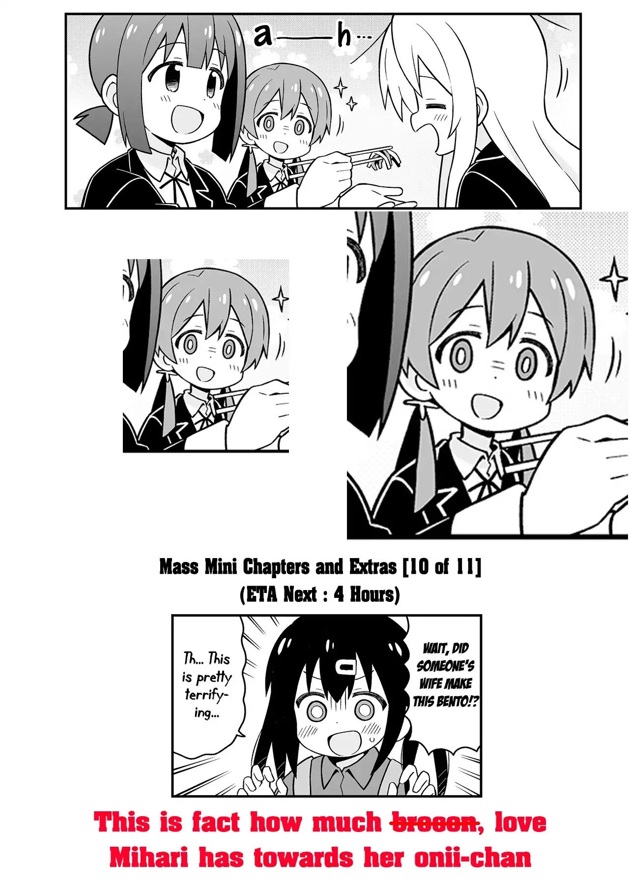 Onii-chan is done for Chapter 24.5 page 8 - Chapter 24.5: Part 1: Mahiro and Bento & Part 2: Mihari and Bento