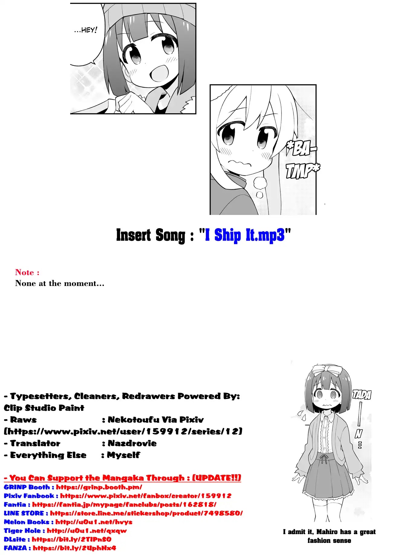 Onii-chan is done for Chapter 29 page 14 - Chapter 29: Mahiro and a Double Date