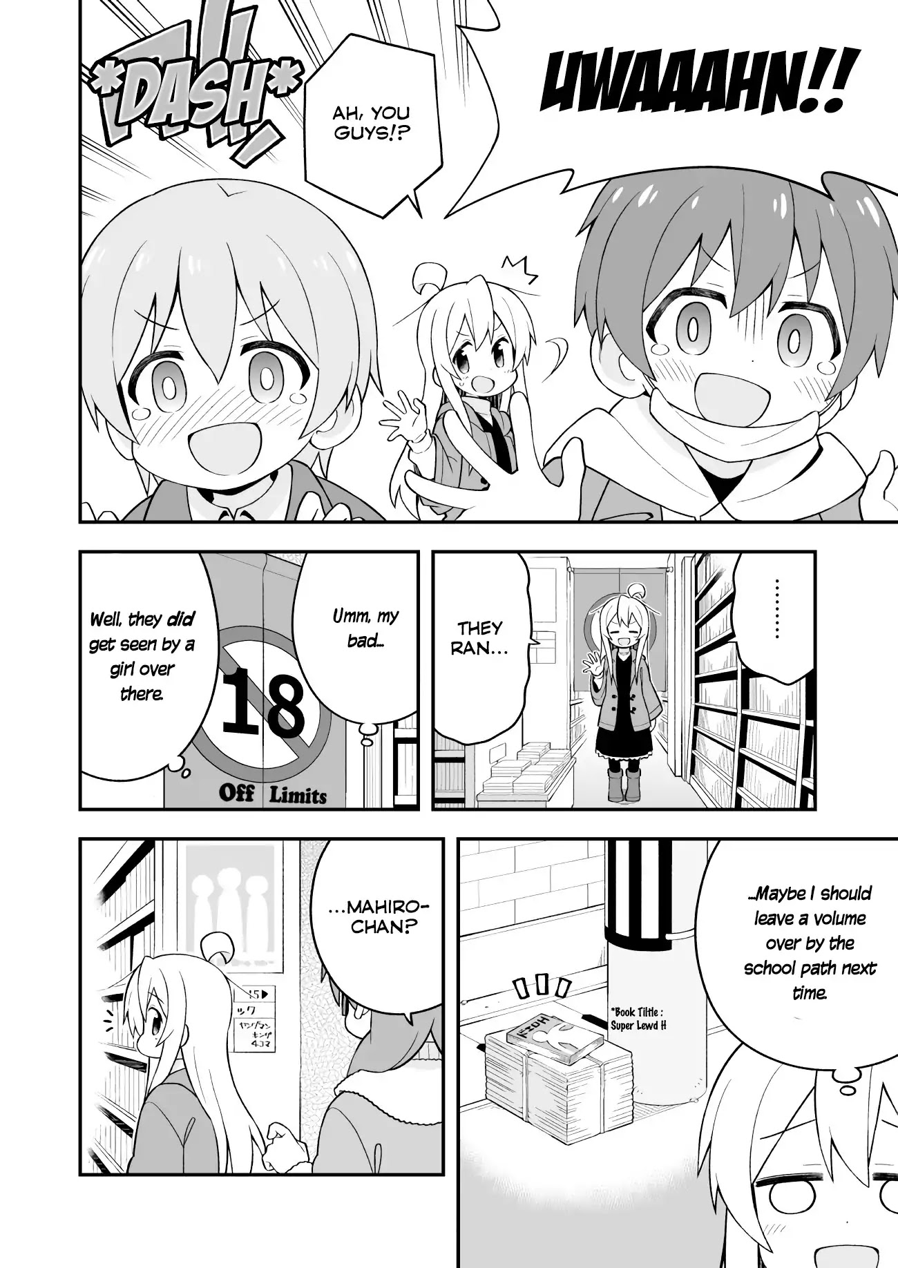 Onii-chan is done for Chapter 34 page 4 - Chapter 34: Mahiro and the Adult's Door