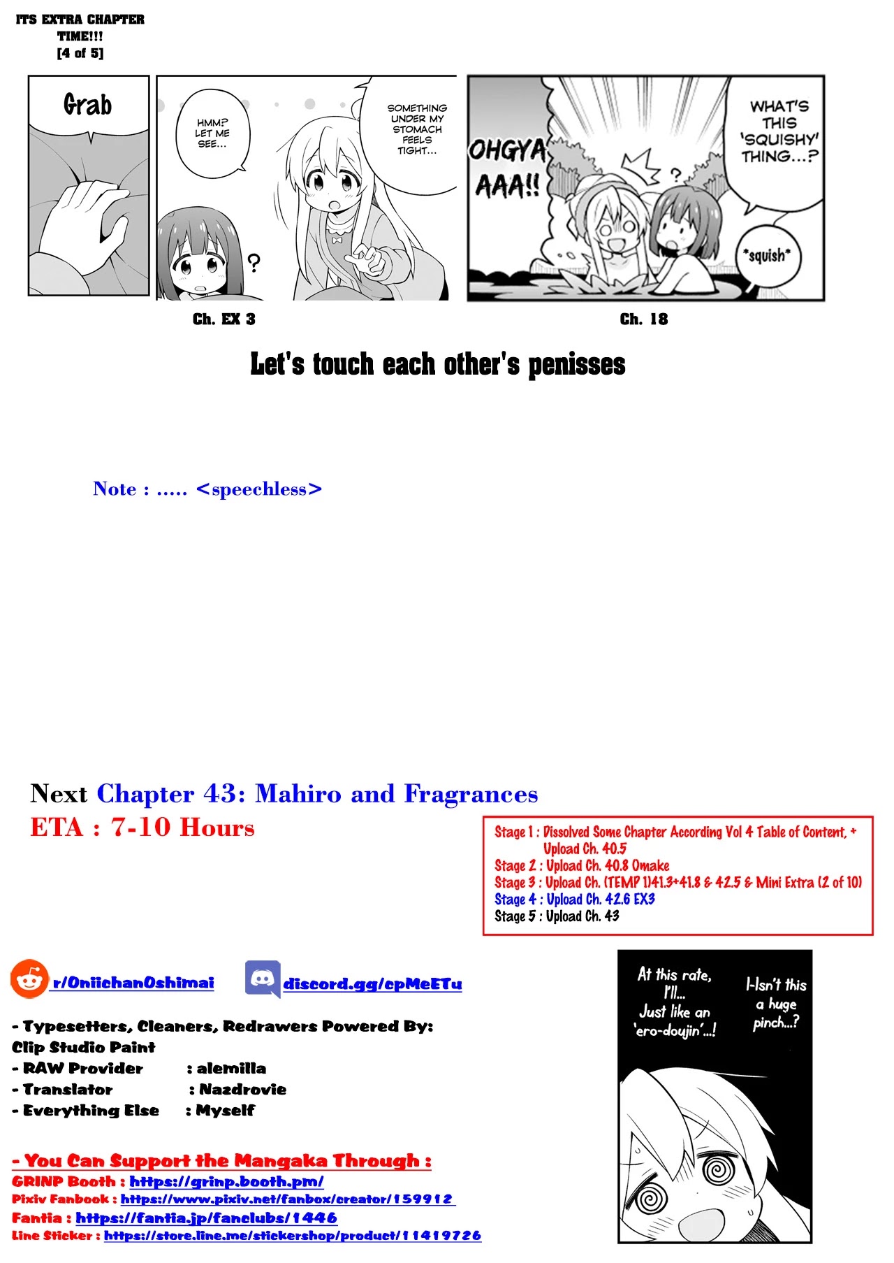 Onii-chan is done for Chapter 42.6 page 20 - Chapter 42.6: EX3 Special - Mahiro and a Hair's Breadth from Danger!