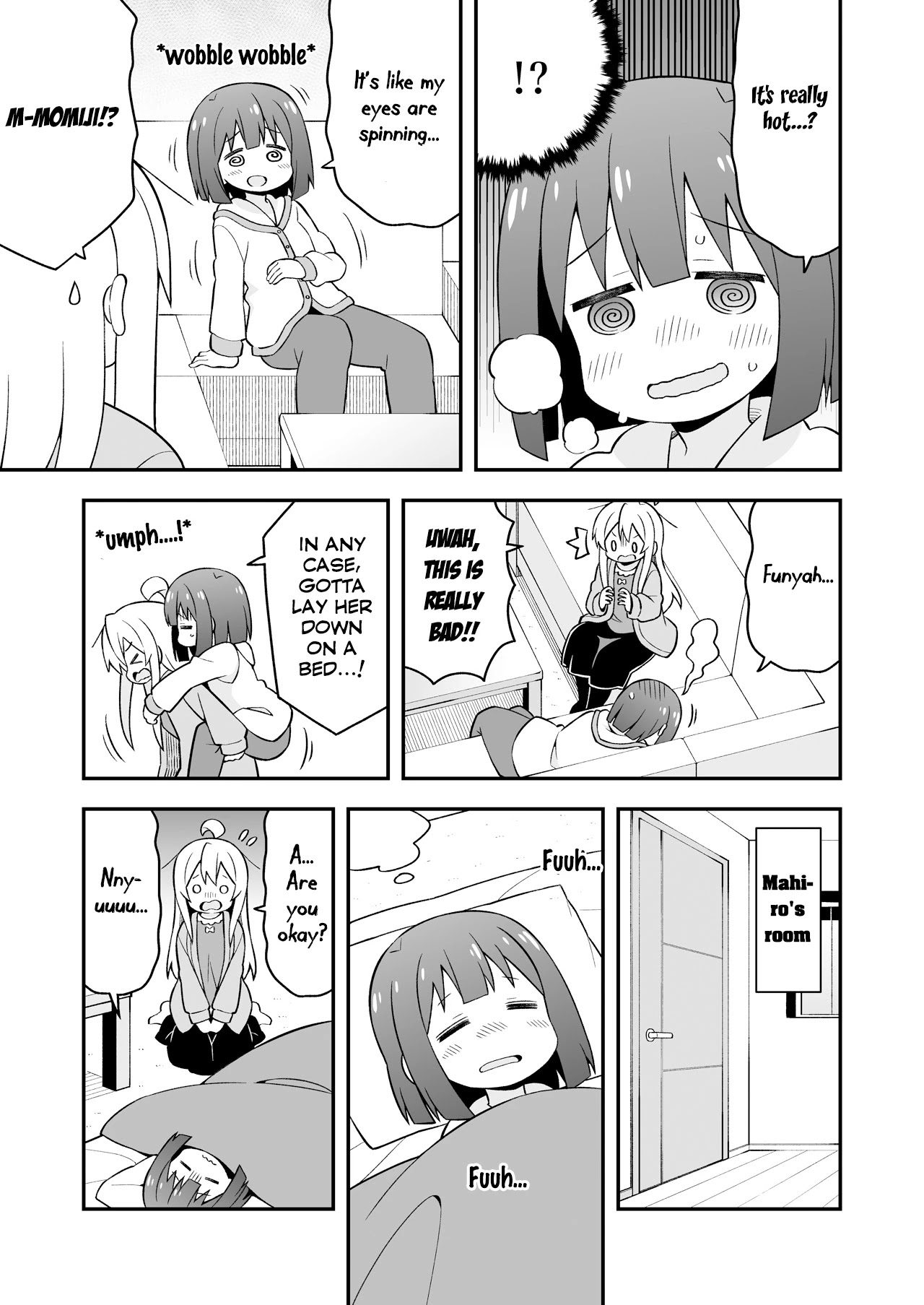 Onii-chan is done for Chapter 42.6 page 8 - Chapter 42.6: EX3 Special - Mahiro and a Hair's Breadth from Danger!