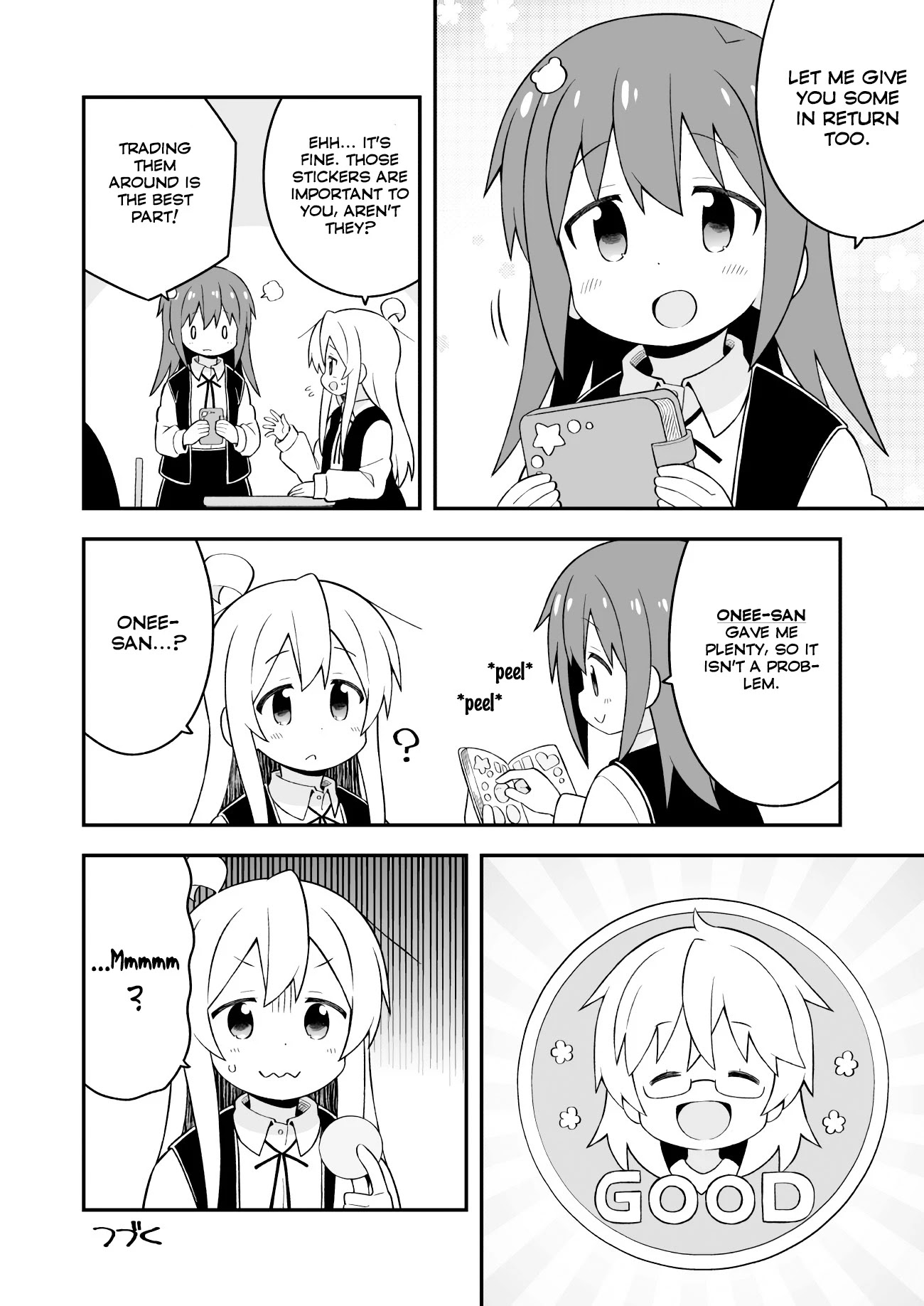 Onii-chan is done for Chapter 46 page 12 - Chapter 46: Mahiro and Sticker Collecting