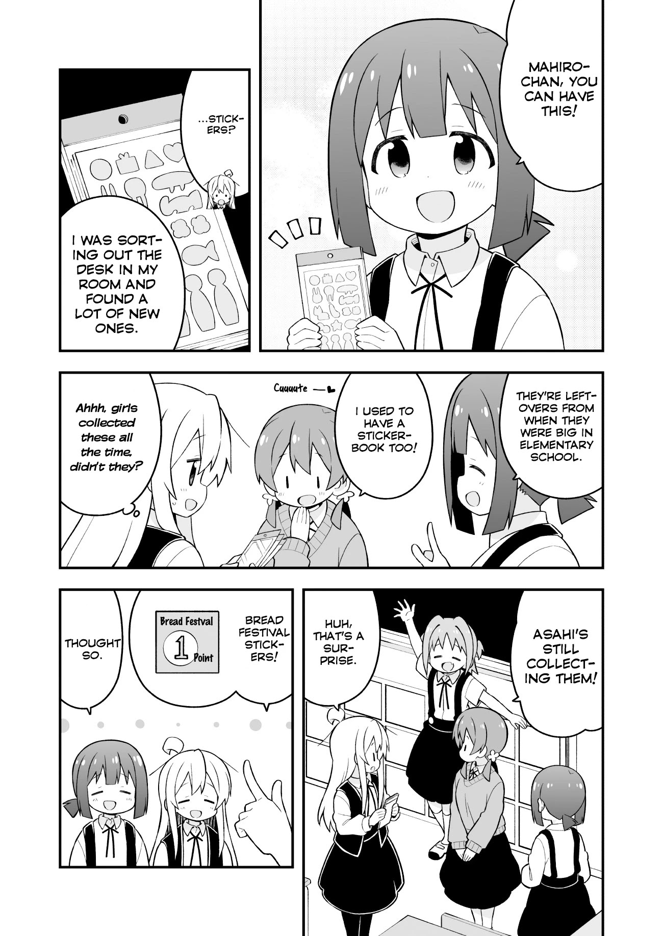 Onii-chan is done for Chapter 46 page 3 - Chapter 46: Mahiro and Sticker Collecting