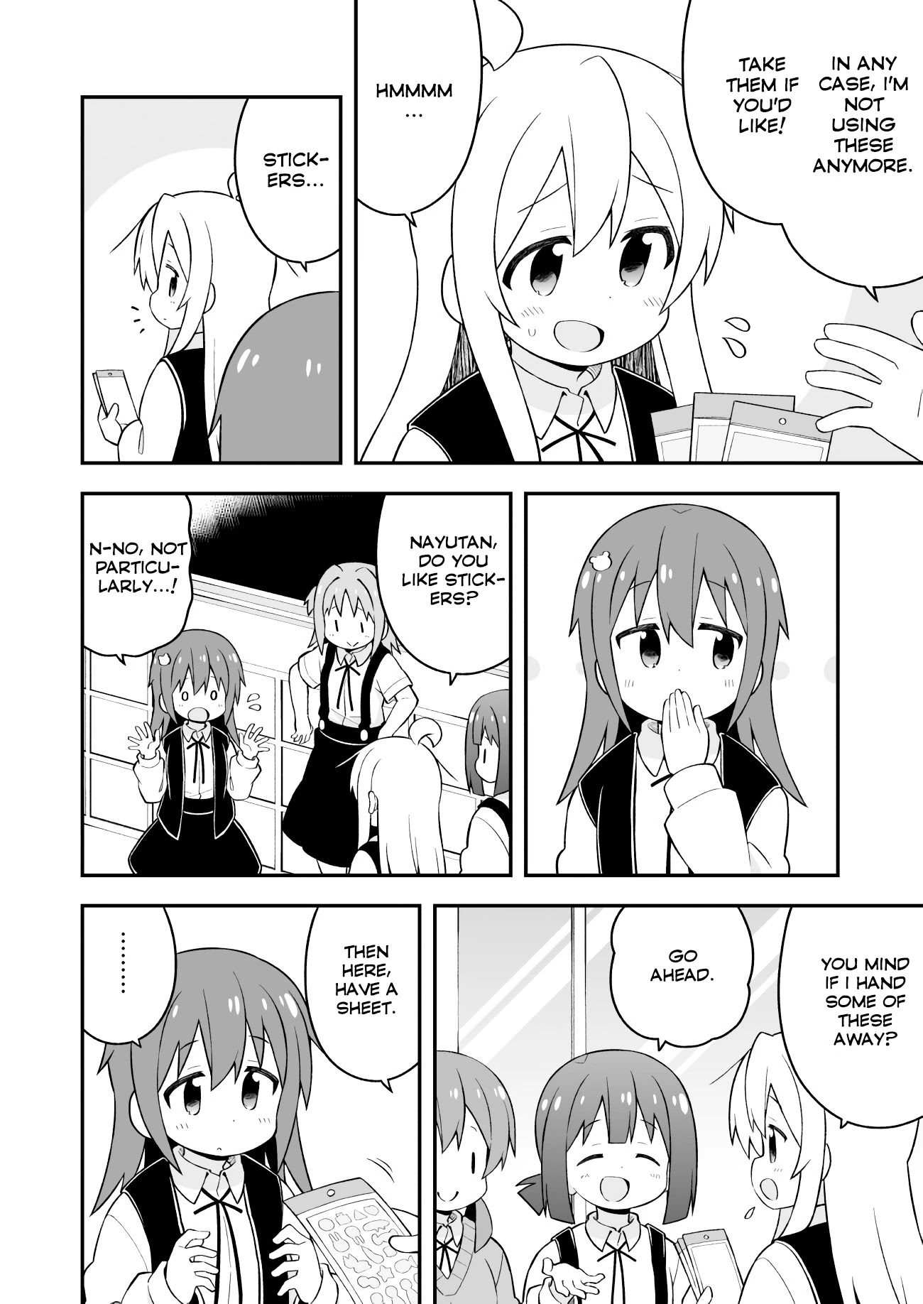 Onii-chan is done for Chapter 46 page 4 - Chapter 46: Mahiro and Sticker Collecting