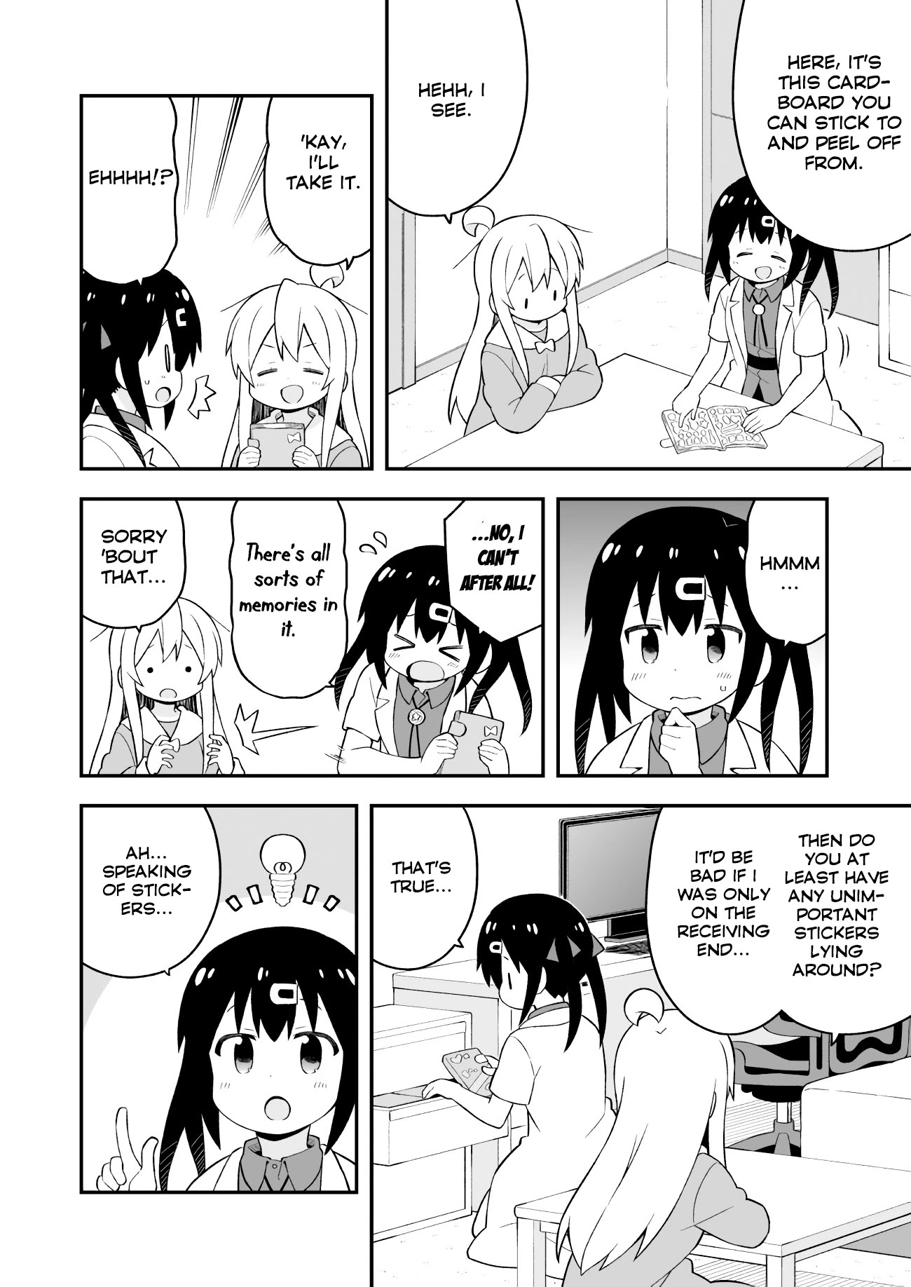 Onii-chan is done for Chapter 46 page 8 - Chapter 46: Mahiro and Sticker Collecting