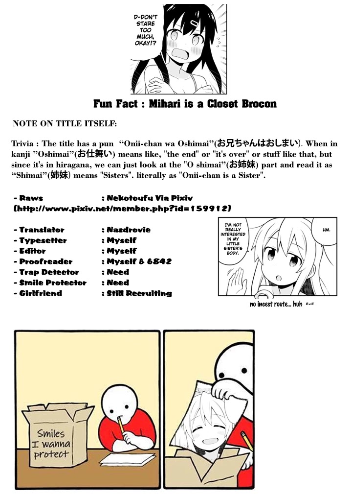 Onii-chan is done for Chapter 6 page 14 - Chapter 6: Mahiro and the Secret Garden