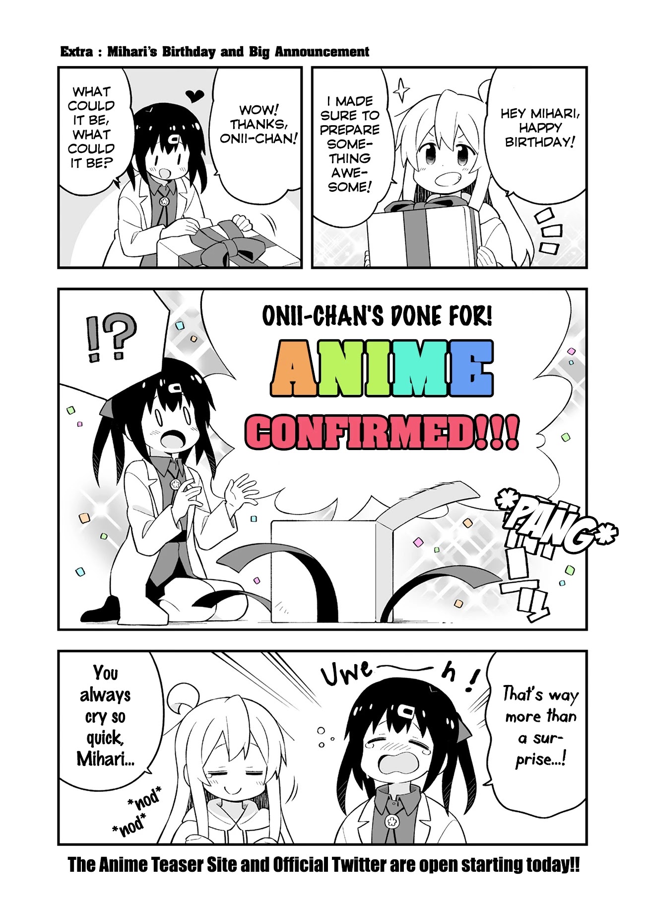 Onii-chan is done for Chapter 63 page 1 - Chapter 63: Mahiro and Staying Over Because of Rain