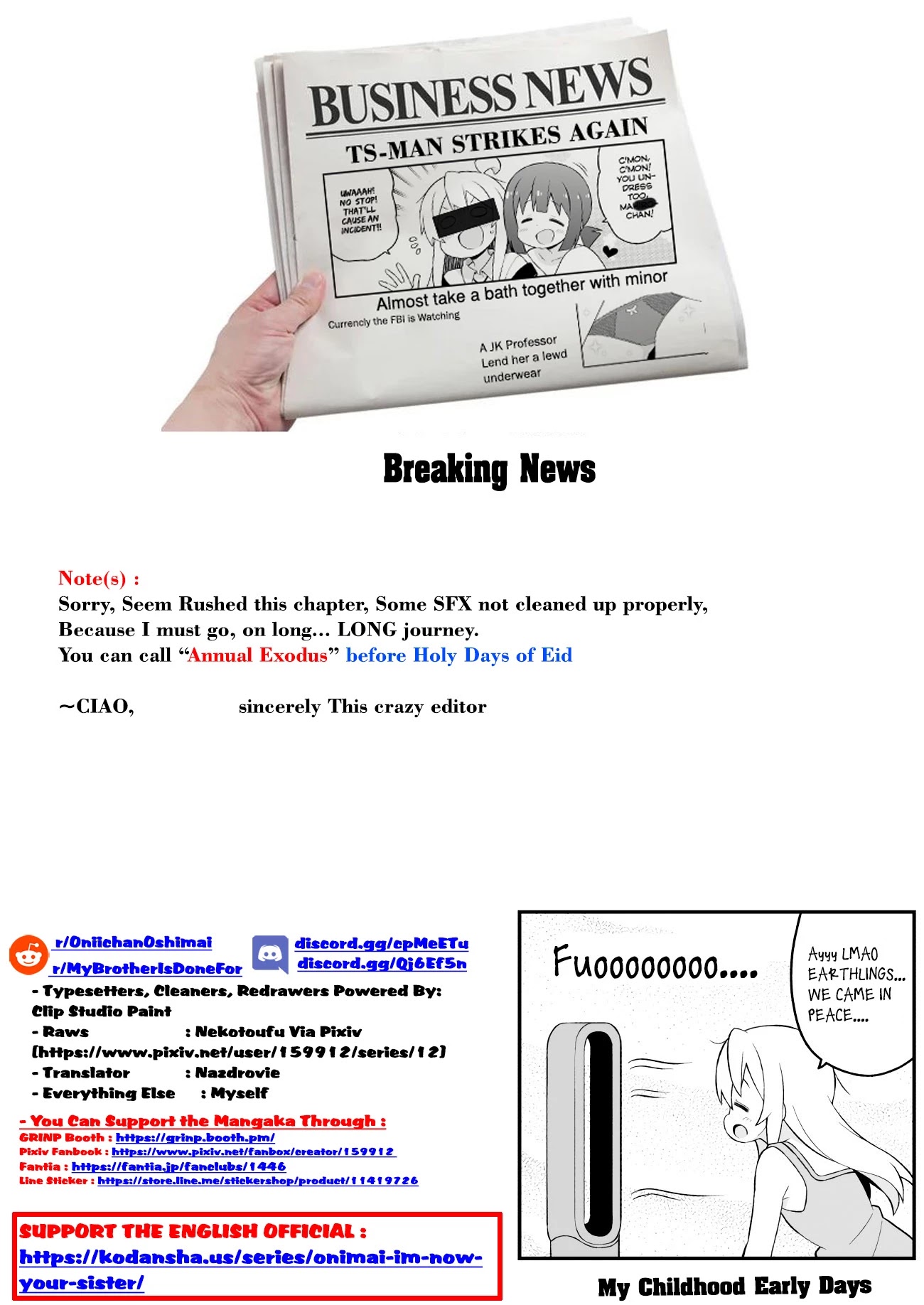 Onii-chan is done for Chapter 63 page 22 - Chapter 63: Mahiro and Staying Over Because of Rain