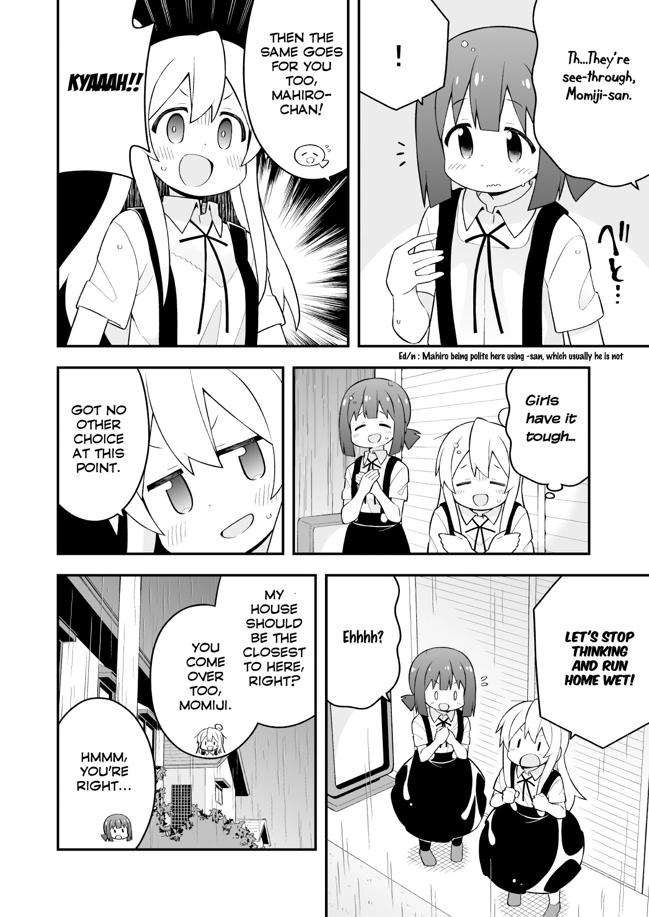 Onii-chan is done for Chapter 63 page 6 - Chapter 63: Mahiro and Staying Over Because of Rain