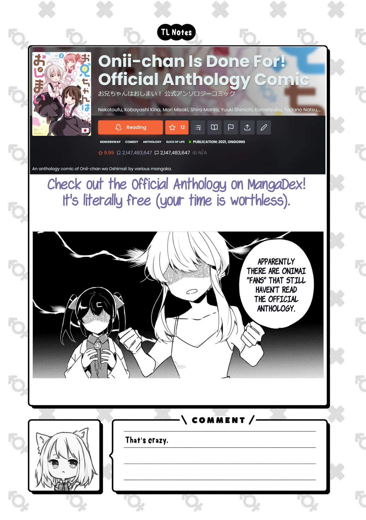 Onii-chan is done for Chapter 69.5 page 7 - Chapter 69.5: Mahiro and a Moment of Glory