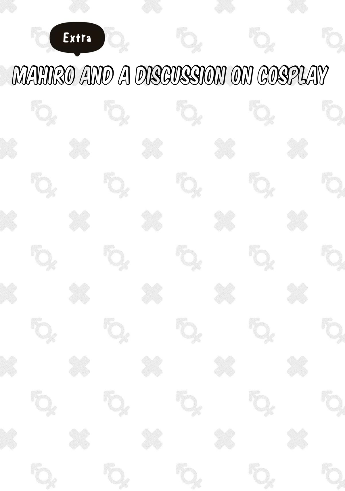 Onii-chan is done for Chapter 70.8 page 1 - Chapter 70.8: Mahiro and a Discussion on Cosplay