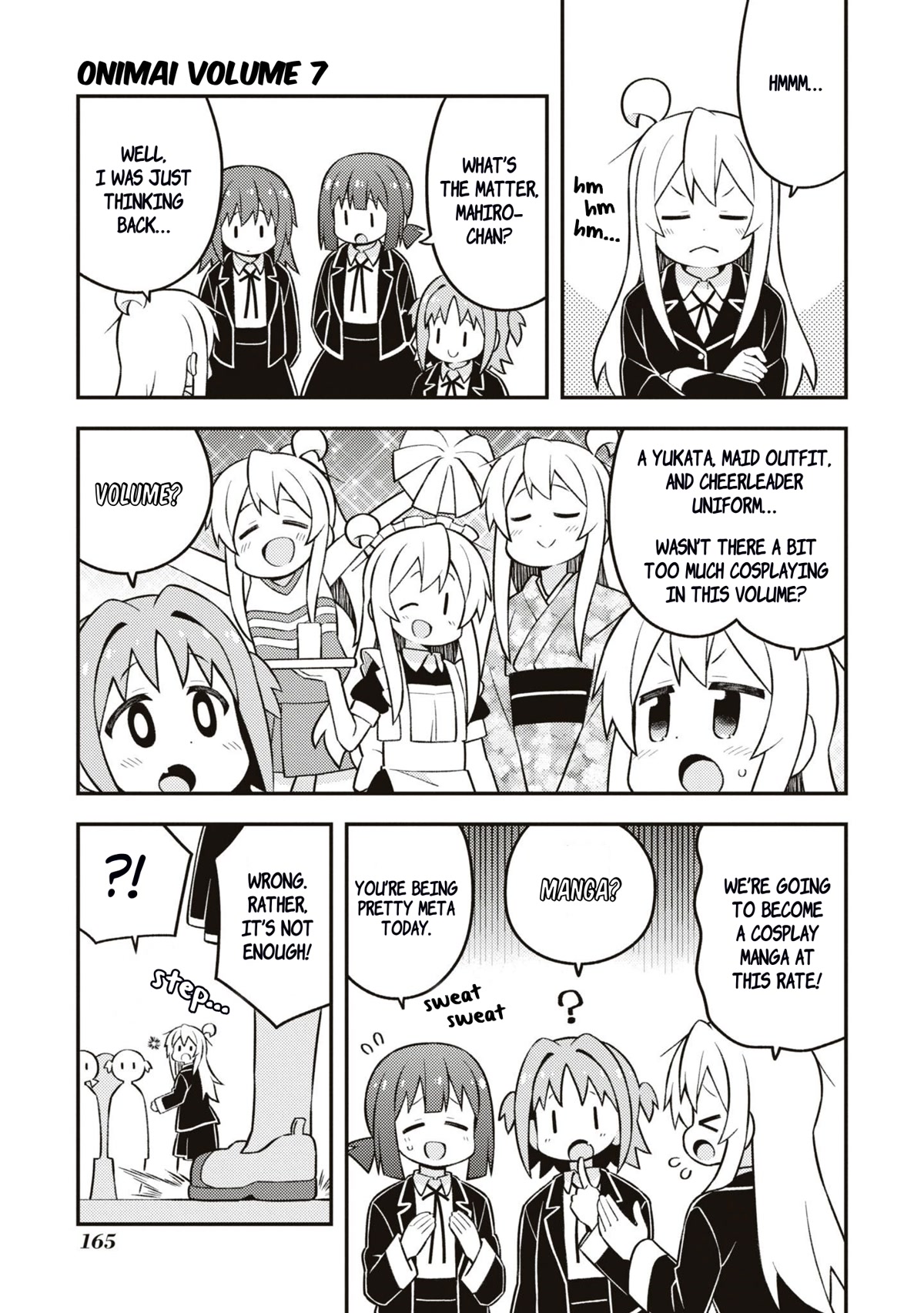 Onii-chan is done for Chapter 70.8 page 2 - Chapter 70.8: Mahiro and a Discussion on Cosplay