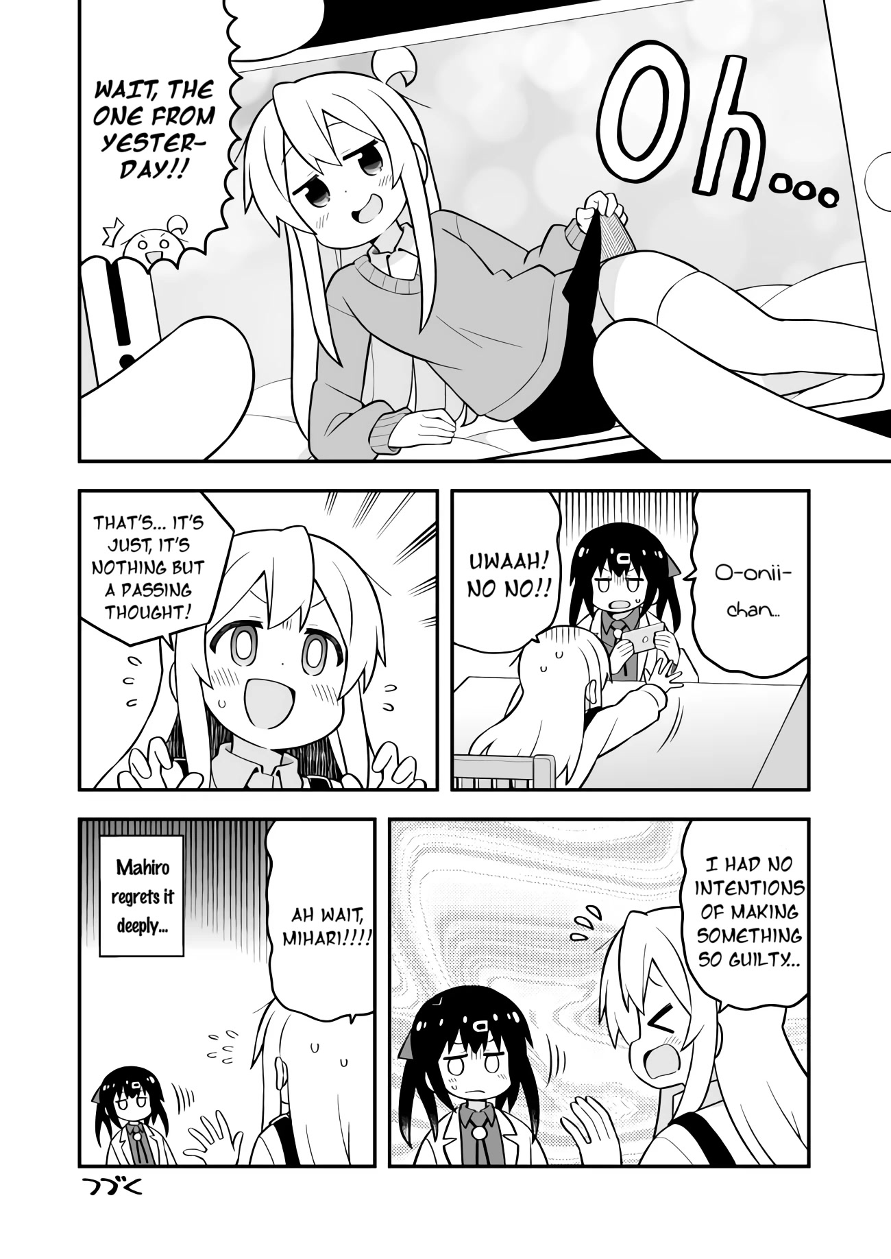 Onii-chan is done for Chapter 71 page 12 - Chapter 71: Mahiro and the selfie boom