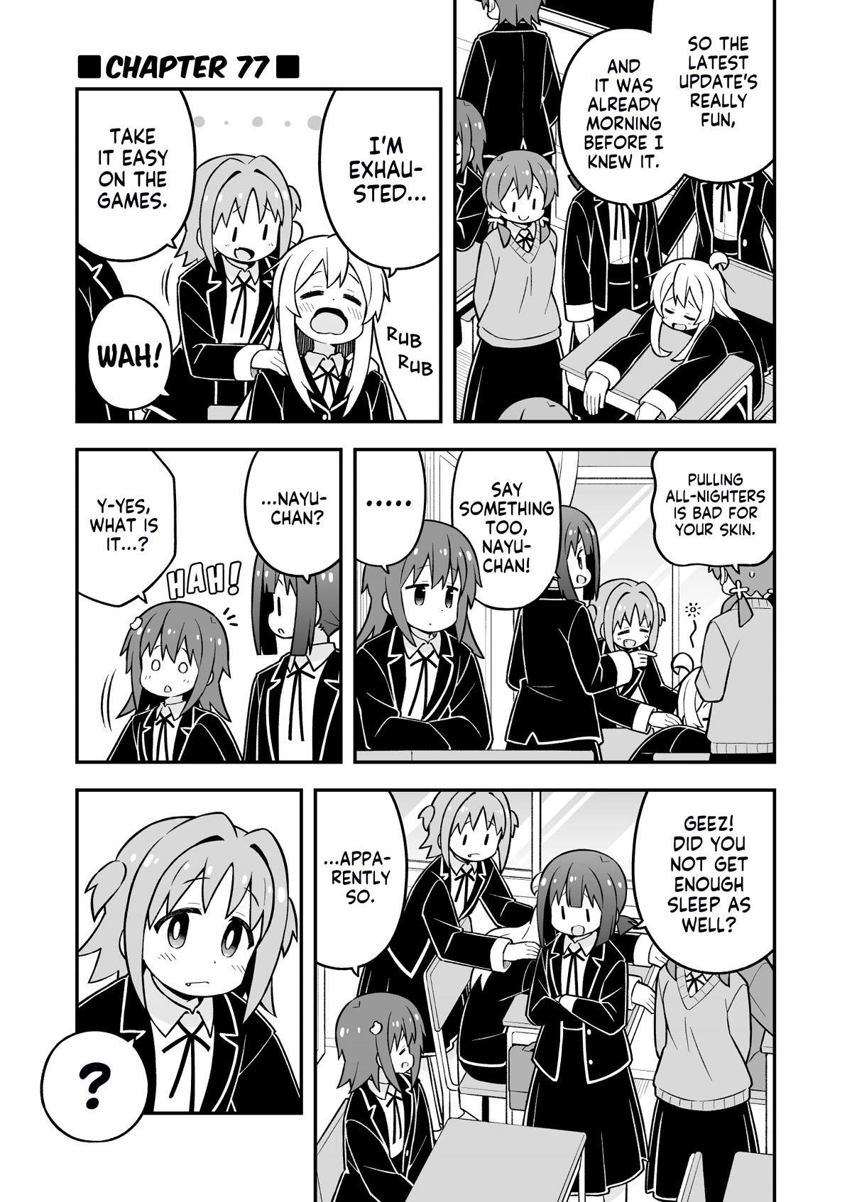 Onii-chan is done for Chapter 77 page 1 - Chapter 77: Mahiro and the Farewell Party