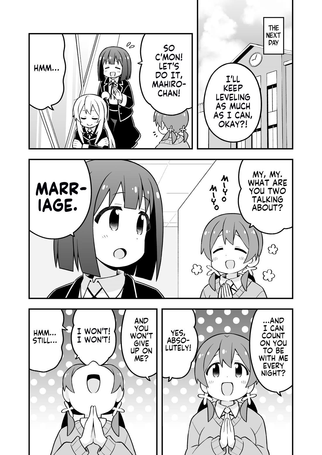 Onii-chan is done for Chapter 91 page 12 - Chapter 91: Mahiro and Marriage