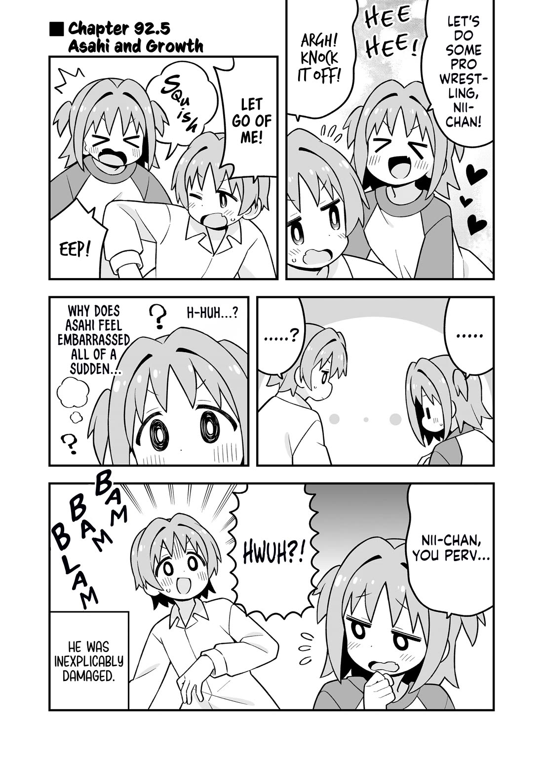 Onii-chan is done for Chapter 92.5 page 1 - Chapter 92.5: Asahi and Growth