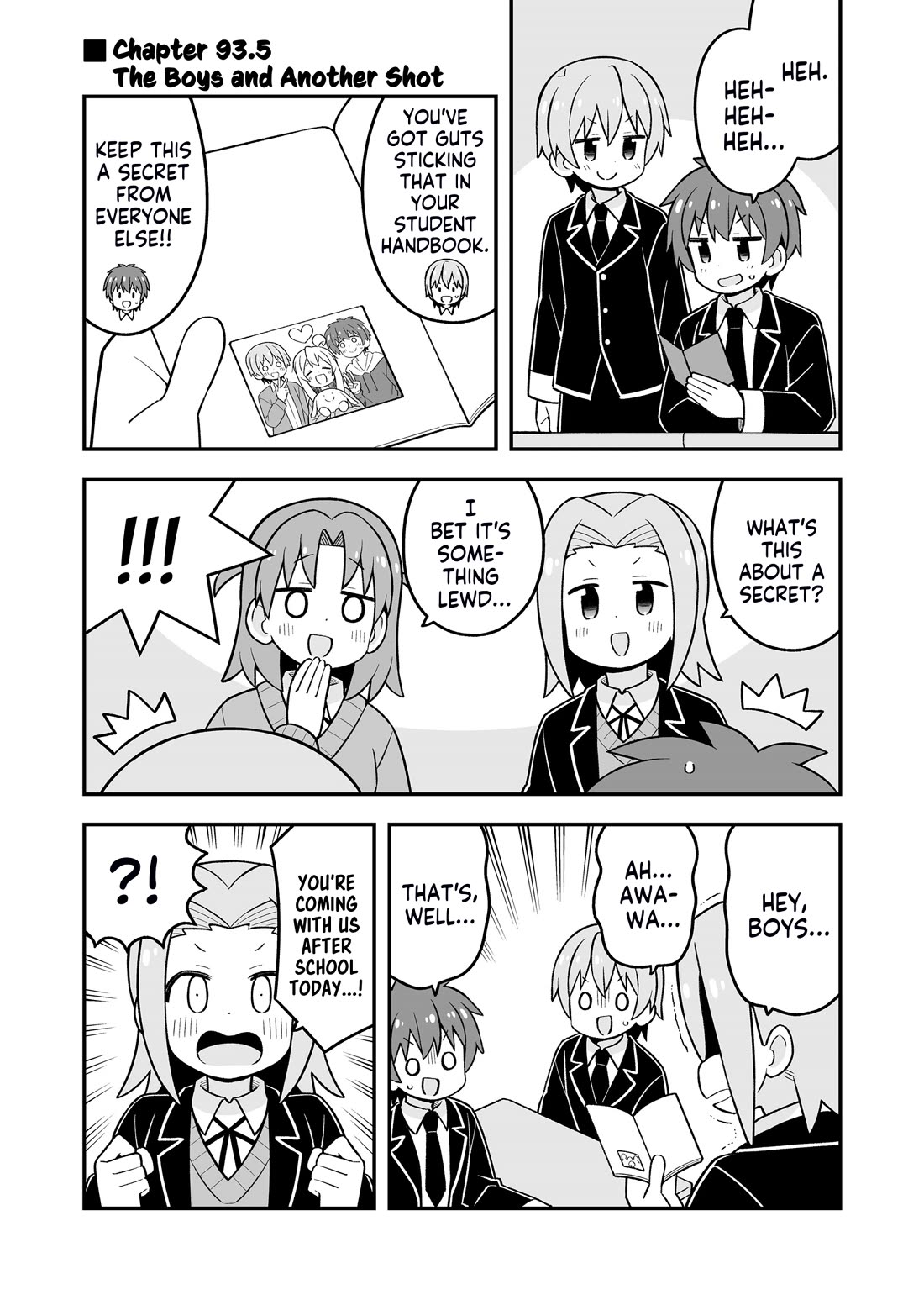 Onii-chan is done for Chapter 93.5 page 1 - Chapter 93.5: The Boys and Another Shot