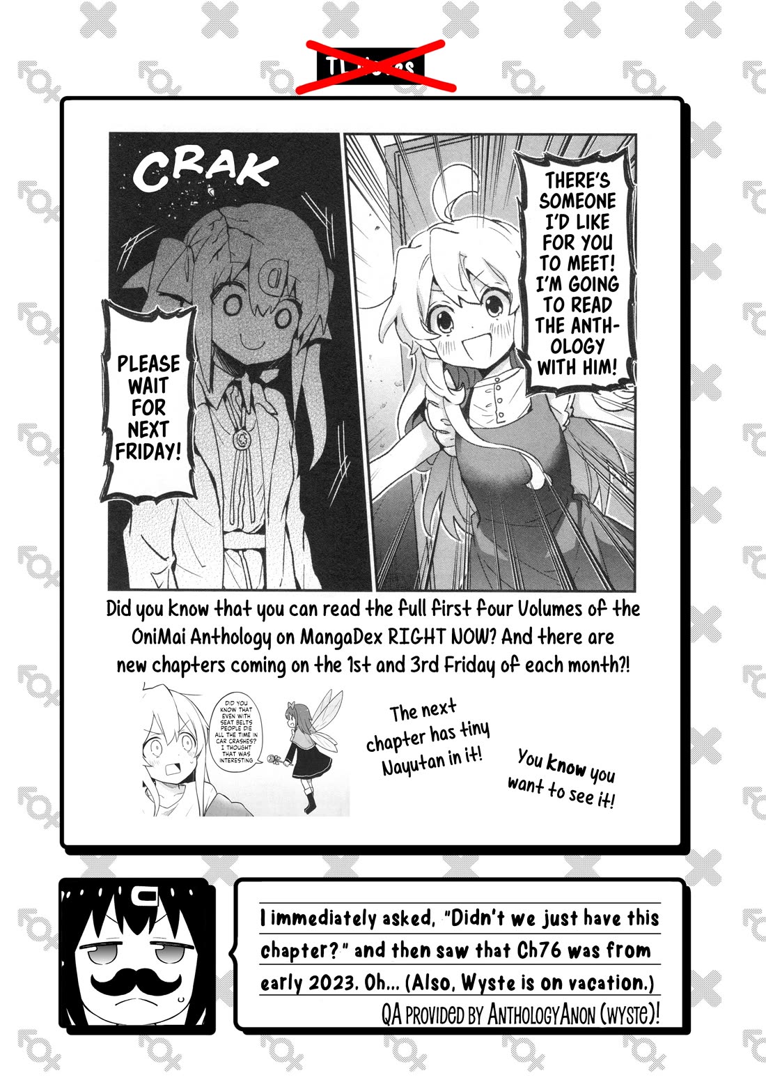 Onii-chan is done for Chapter 94 page 14 - Chapter 94: Mahiro and the New School Year, Once Again