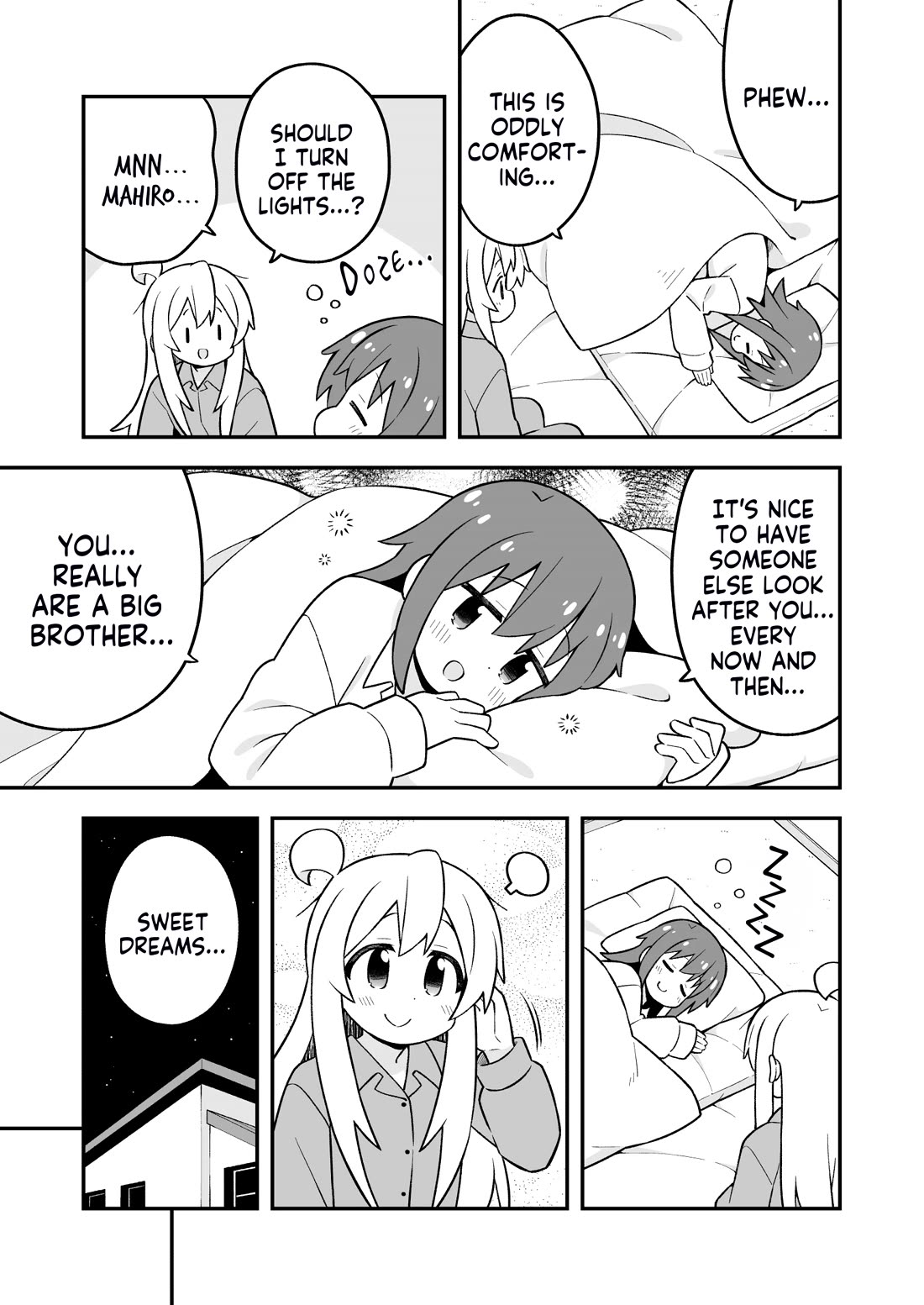 Onii-chan is done for Chapter 98 page 13 - Chapter 98: Mahiro and a One-Night Stay
