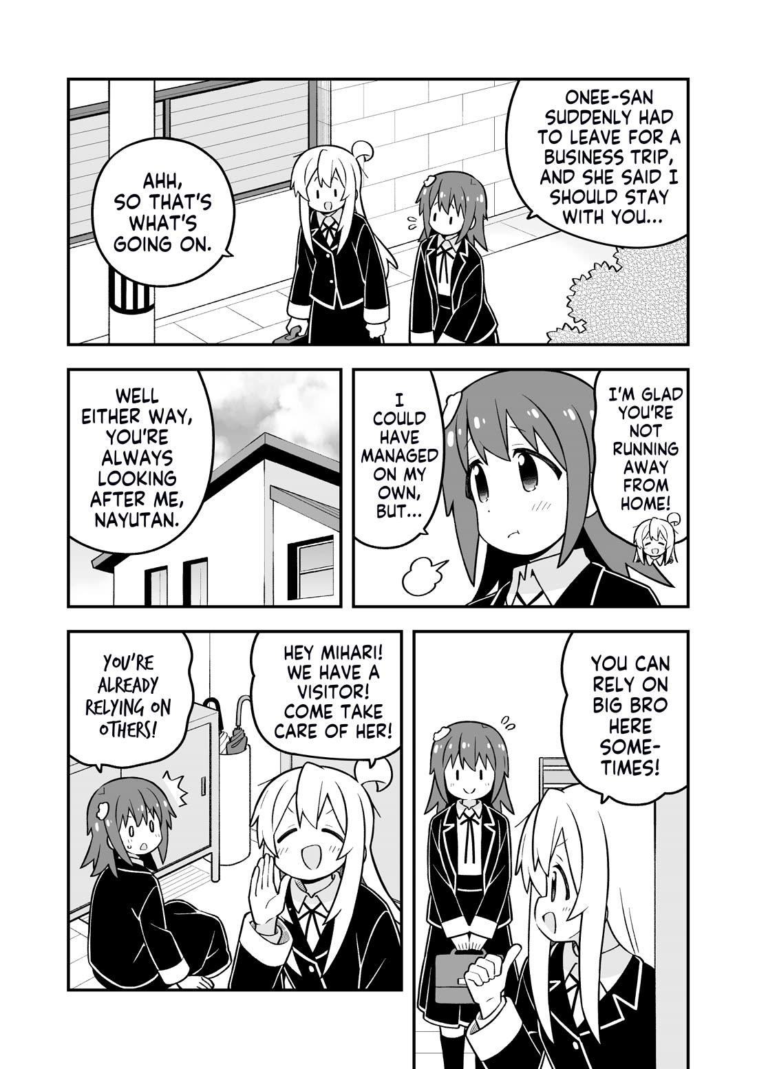 Onii-chan is done for Chapter 98 page 3 - Chapter 98: Mahiro and a One-Night Stay
