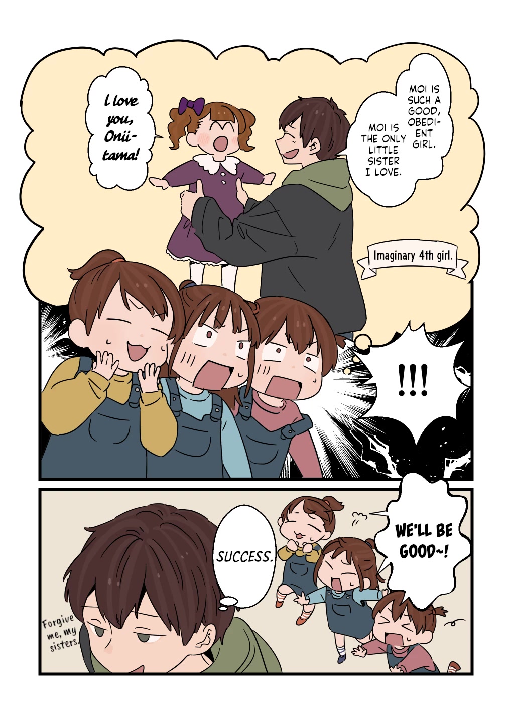 Onii-chan to Mitsugo no Imouto-tachi Chapter 12 page 2 - Chapter 12: Begging