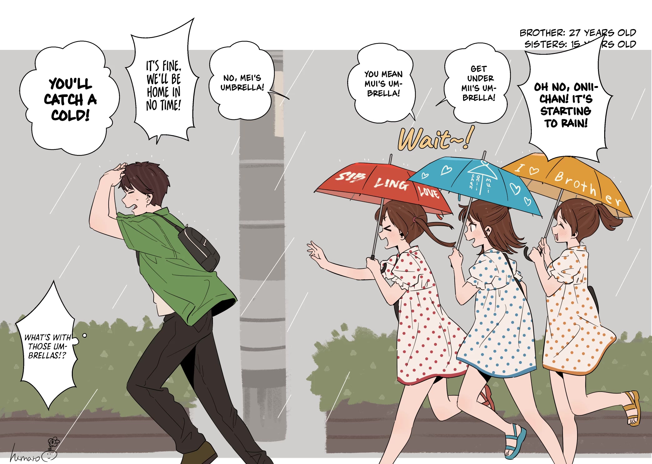 Onii-chan to Mitsugo no Imouto-tachi Chapter 15 page 2 - Chapter 15: Sudden Rain
