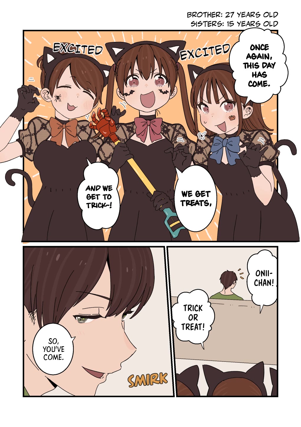 Onii-chan to Mitsugo no Imouto-tachi Chapter 16 page 3 - Chapter 16: Halloween