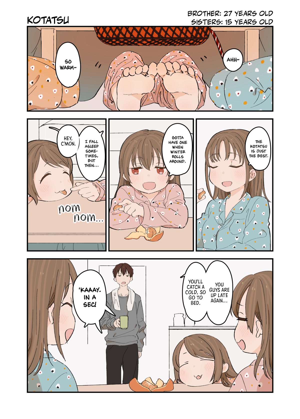 Onii-chan to Mitsugo no Imouto-tachi Chapter 4 page 3 - Chapter 4: Kotatsu