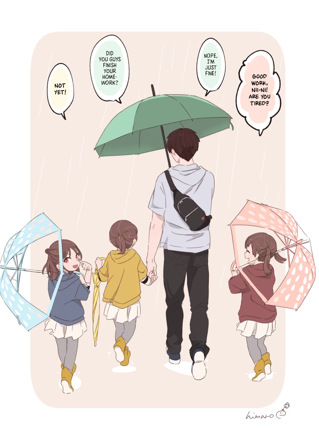 Onii-chan to Mitsugo no Imouto-tachi Chapter 7 page 3 - Chapter 7: Umbrella