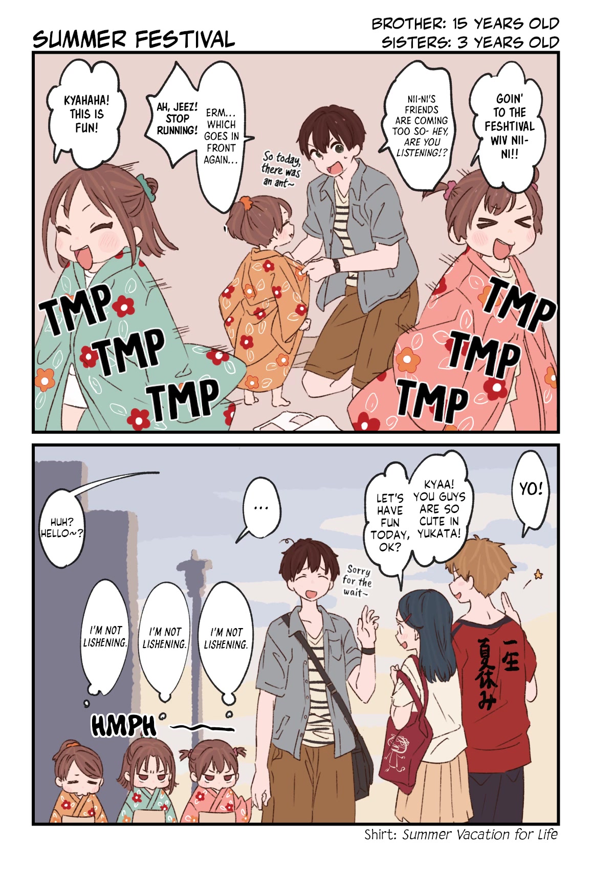 Onii-chan to Mitsugo no Imouto-tachi Chapter 8 page 1 - Chapter 8: Summer Festival