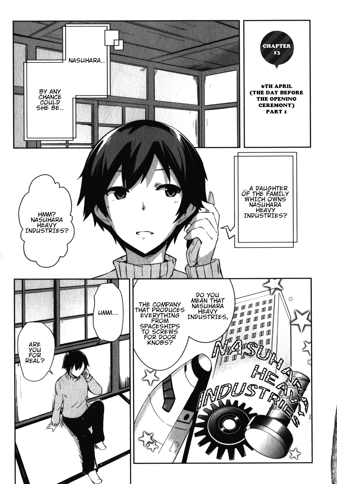 Oniichan dakedo Ai Sae Areba Kankeinai yo ne Chapter 13 page 2 - Chapter 13: April 6th (The Day Before The Opening Ceremony) Part 1