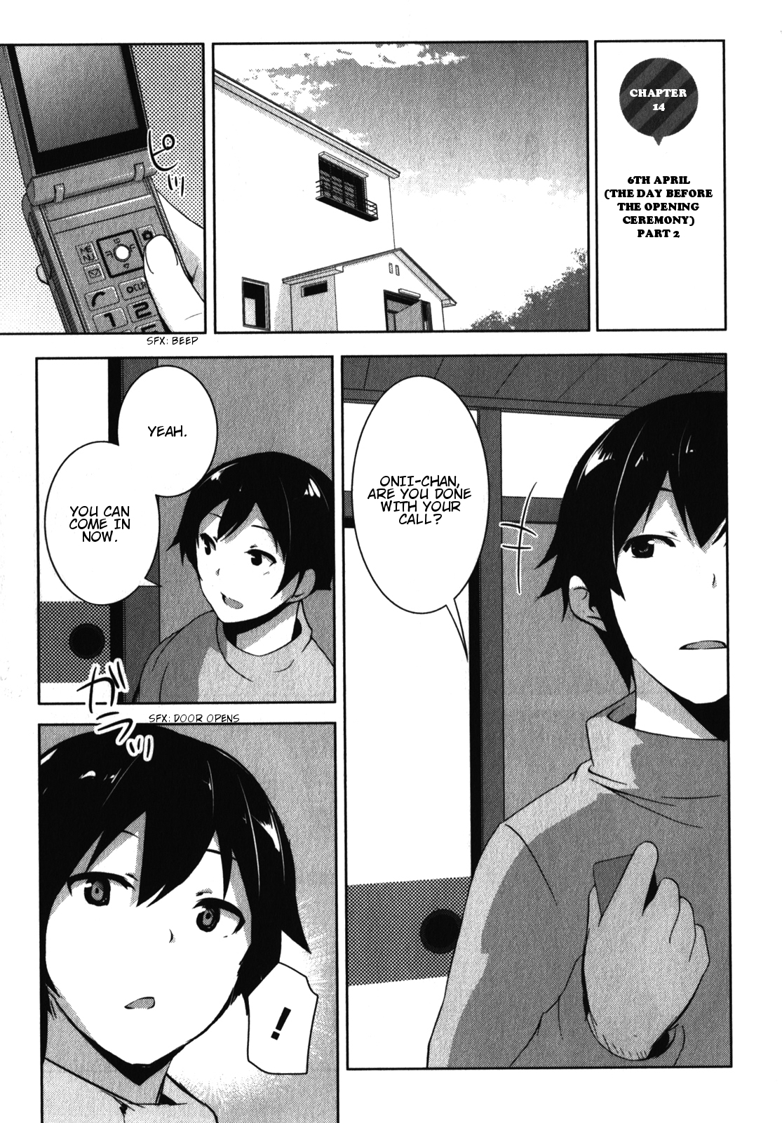 Oniichan dakedo Ai Sae Areba Kankeinai yo ne Chapter 14 page 2 - Chapter 14: April 6th (The Day Before The Opening Ceremony) Part 2