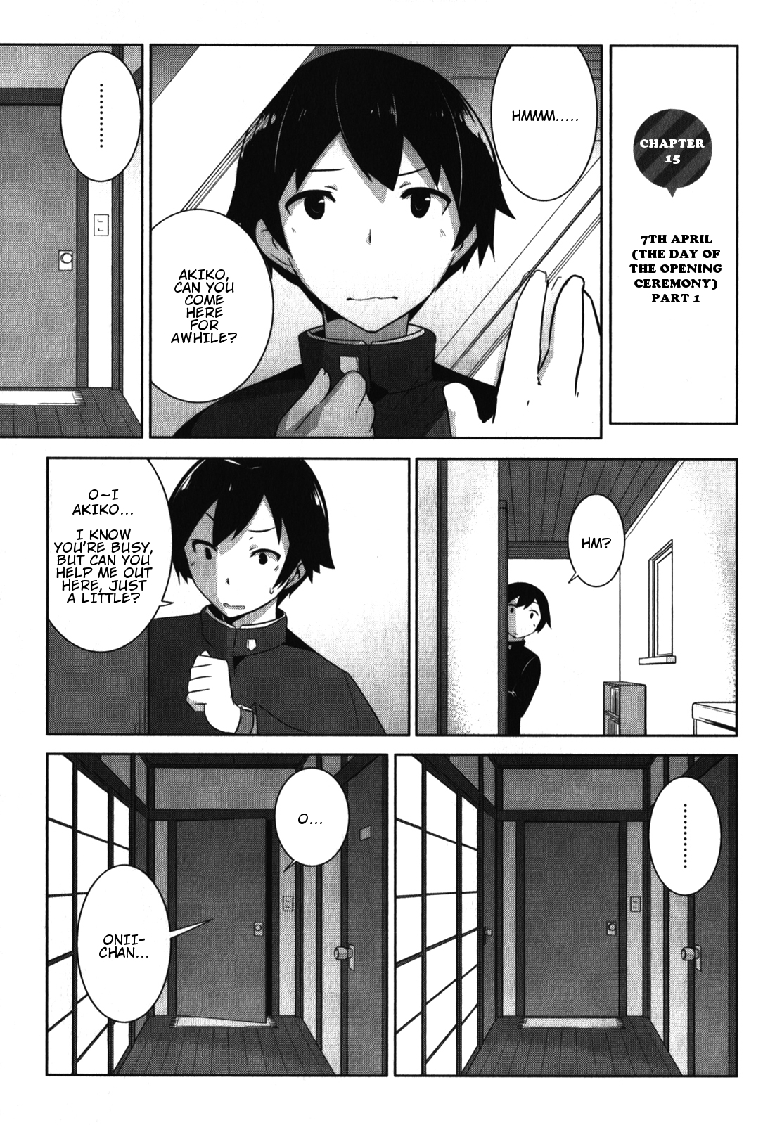 Oniichan dakedo Ai Sae Areba Kankeinai yo ne Chapter 15 page 2 - Chapter 15: April 7th (The Day Of The Opening Ceremony) Part 1