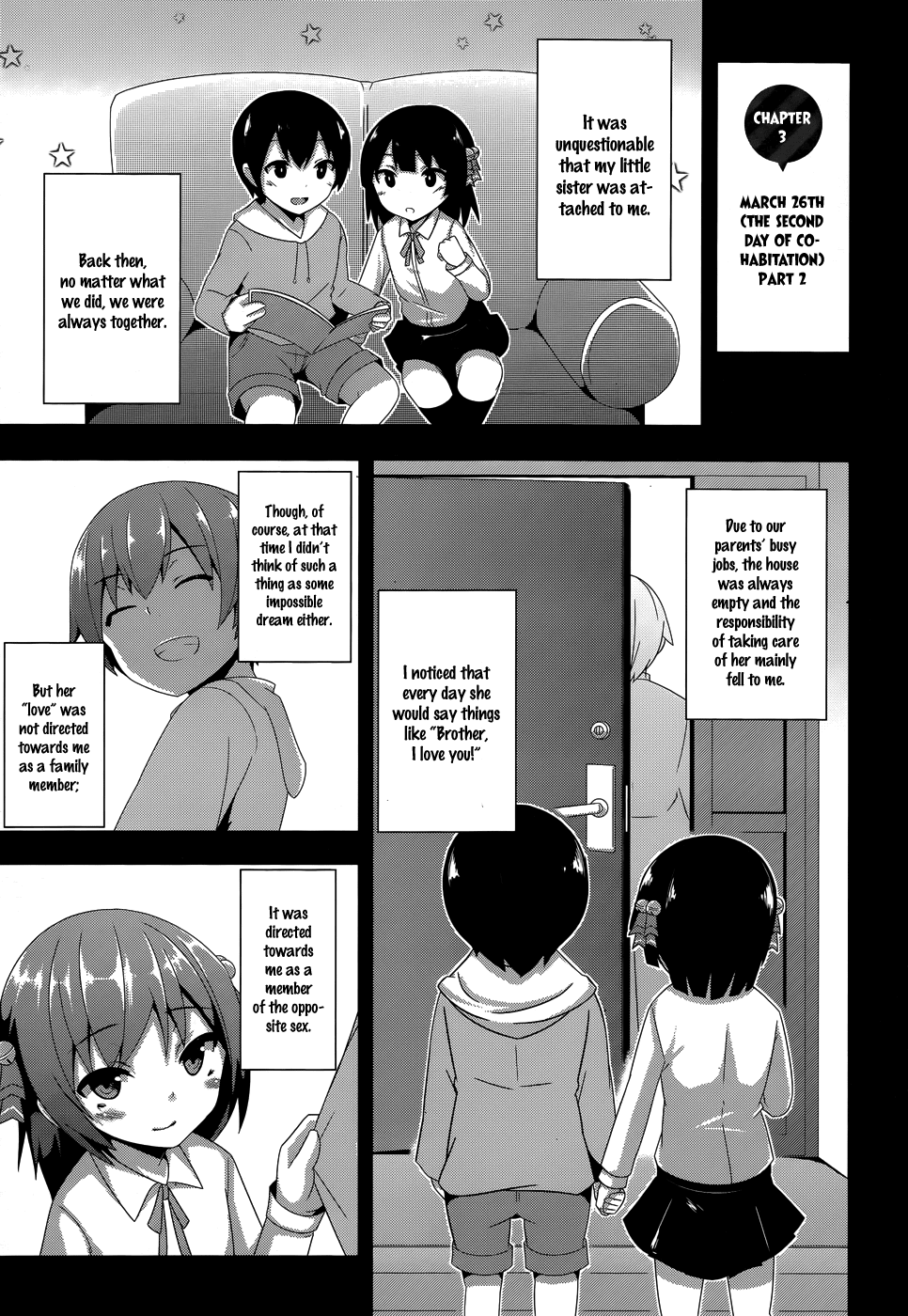 Oniichan dakedo Ai Sae Areba Kankeinai yo ne Chapter 3 page 3 - Chapter 3: March 26th (The Second Day of Cohabitation) Part 2