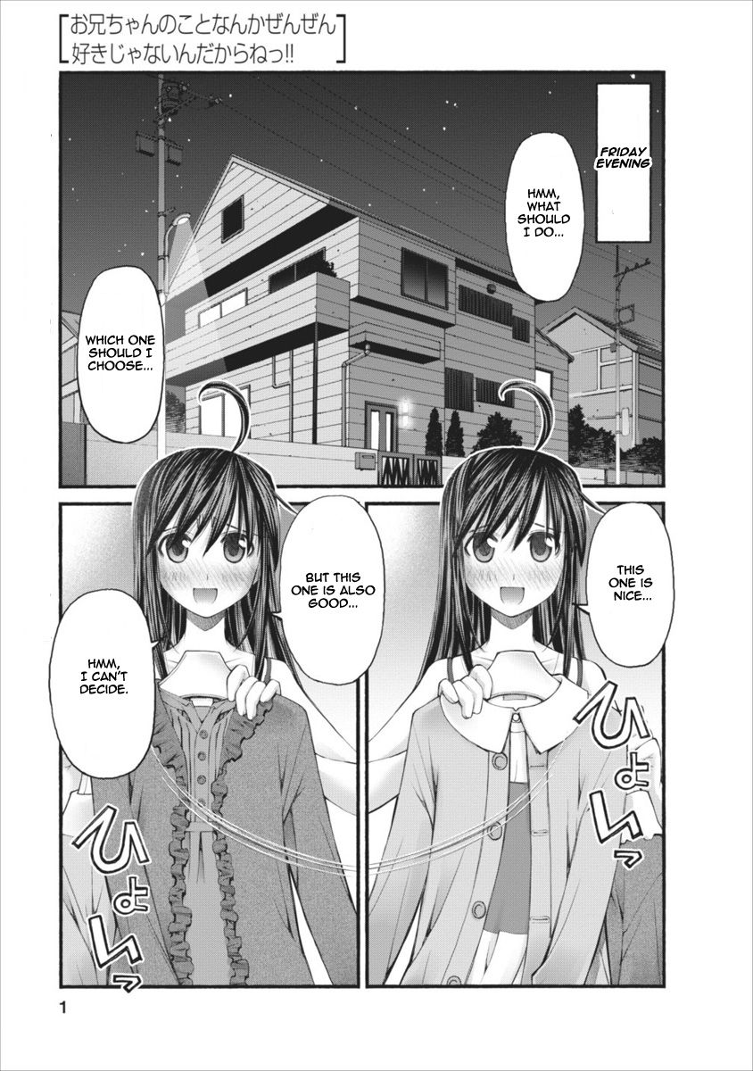 Oniichan no Koto Nanka Zenzen Suki ja Nai n da kara ne Chapter 63 page 1 - Chapter 63 : Fast Approach, Hozumi And Shuusuke