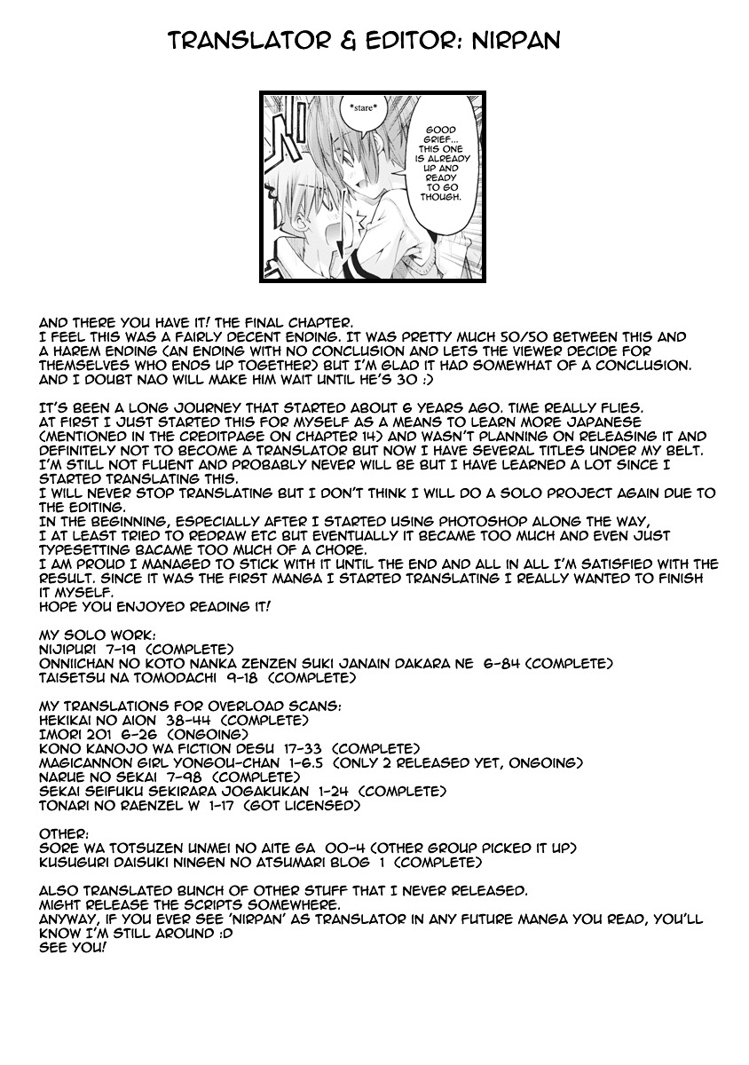Oniichan no Koto Nanka Zenzen Suki ja Nai n da kara ne Chapter 85 page 25 - Chapter 85 : Nao's Future, Shuusuke's Future [End]