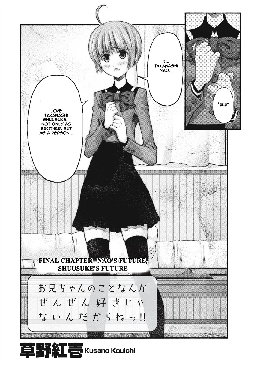 Oniichan no Koto Nanka Zenzen Suki ja Nai n da kara ne Chapter 85 page 7 - Chapter 85 : Nao's Future, Shuusuke's Future [End]