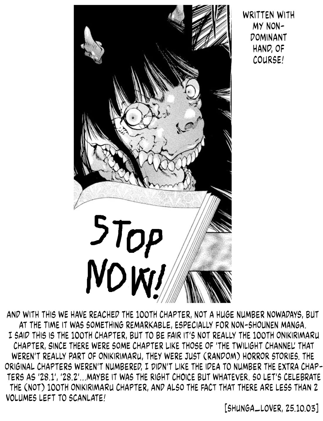 Onikirimaru Chapter 100 page 31 - Chapter 100: The lonely oni (part 2)