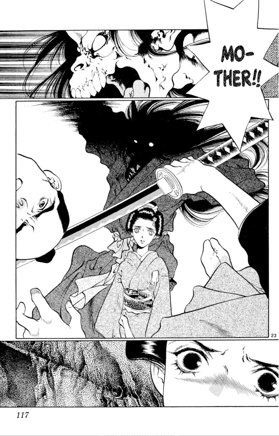 Onikirimaru Chapter 102 page 23 - Chapter 102: Kishimojin (part 2)