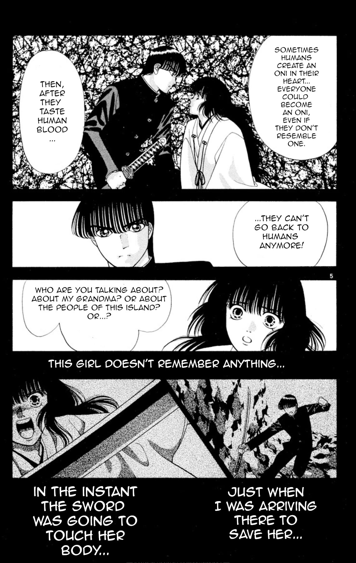 Onikirimaru Chapter 22 page 5 - Chapter 22: The evil god of the sea (part 2)