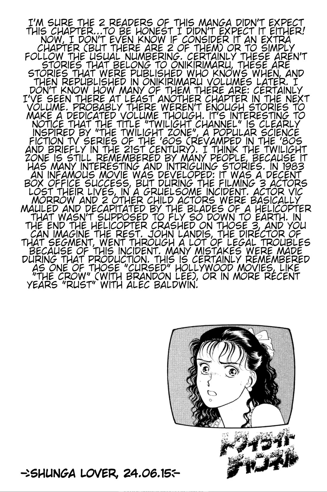 Onikirimaru Chapter 29 page 20 - Chapter 29: Twilight channel 1 - Crazy for you