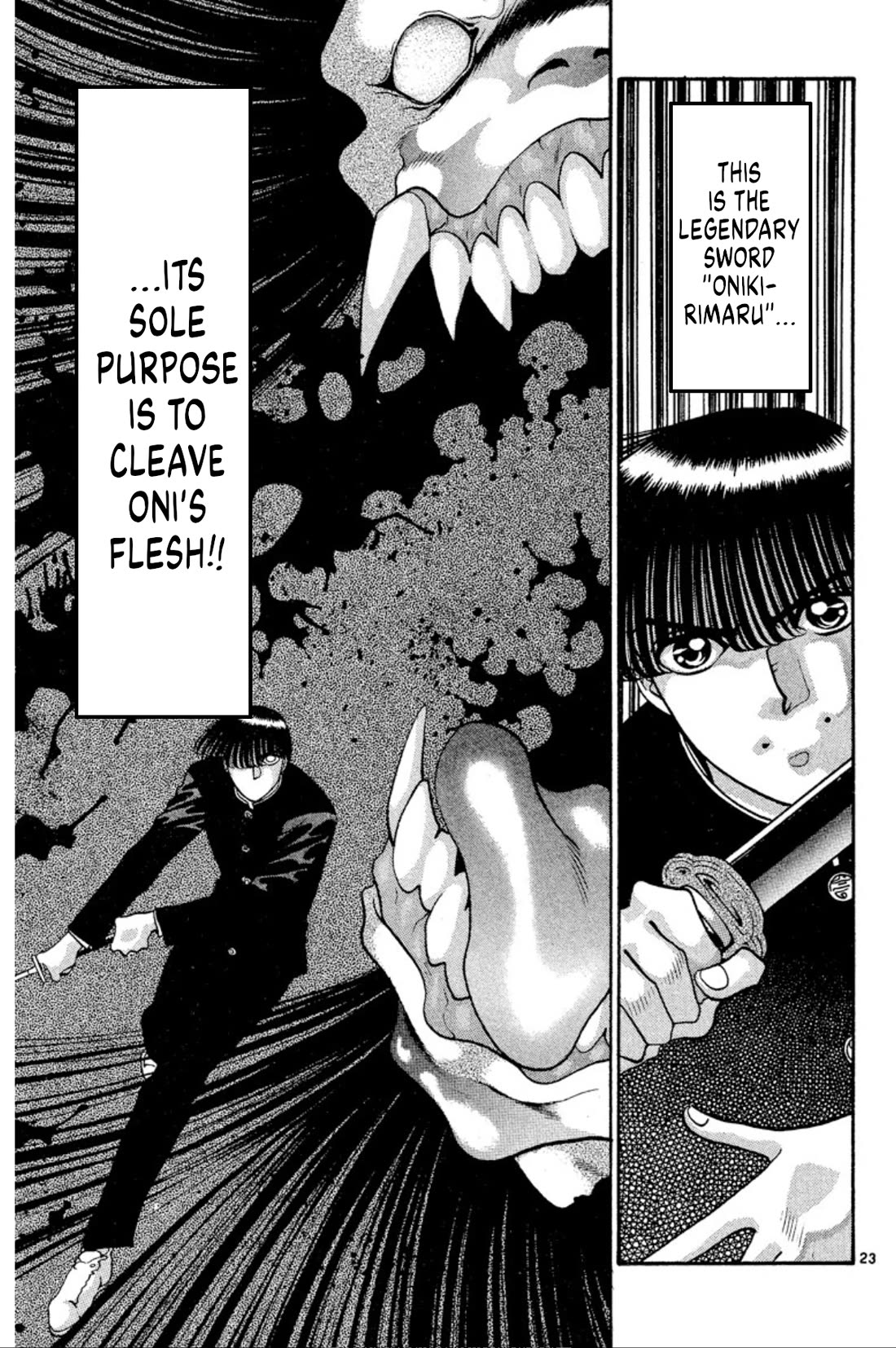 Onikirimaru Chapter 32 page 23 - Chapter 32: Evil hair (part 2)