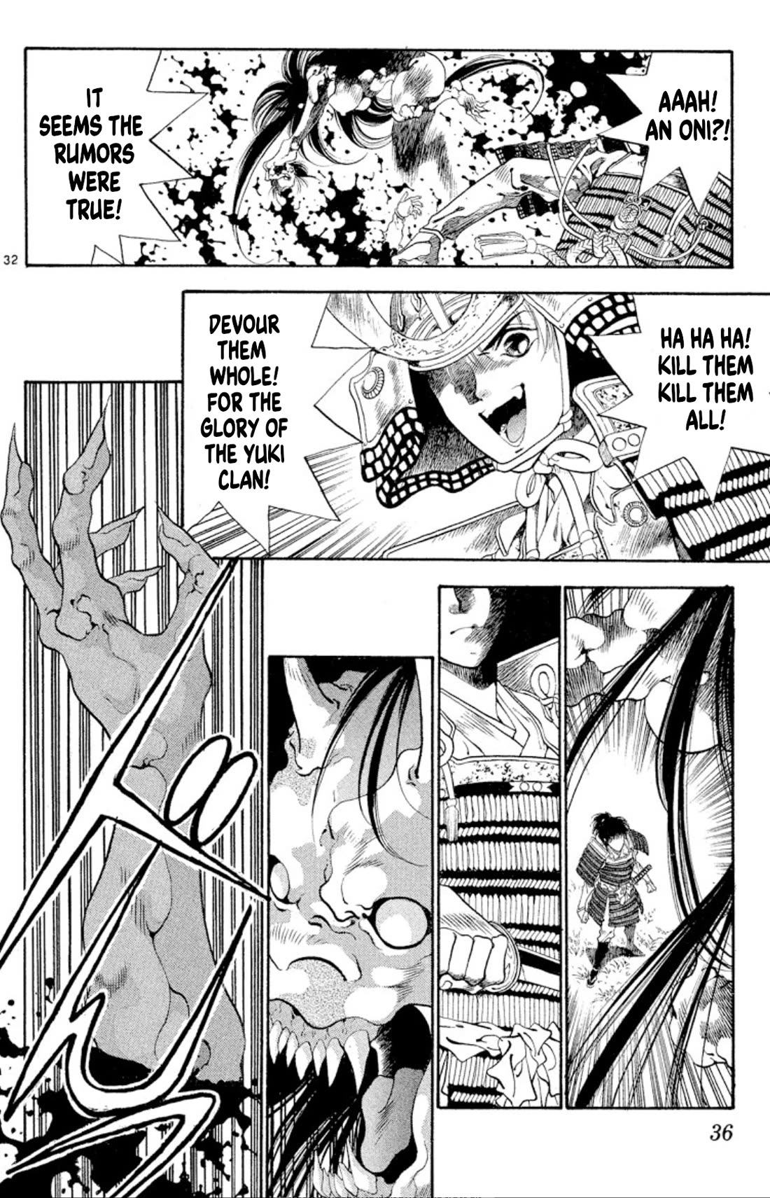 Onikirimaru Chapter 50 page 34 - Chapter 50: Birth of the Yuki's curse